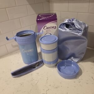 Blue and White Lunch Set